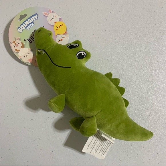 Squishy Pets Plush Alligator Dog Toy-NWT - Picture 4 of 6